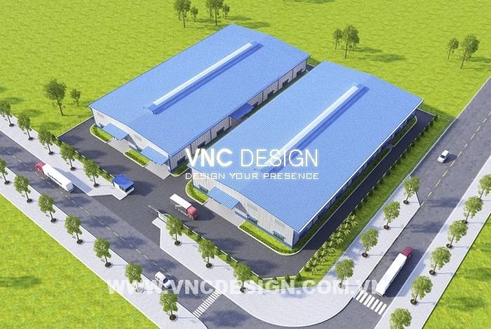 Mẫu thiết kế Nhà xưởng công ty VDA - HCM