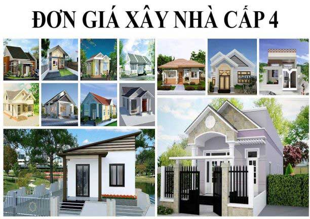 Cách tính đơn giá xây dựng nhà cấp 4 đẹp