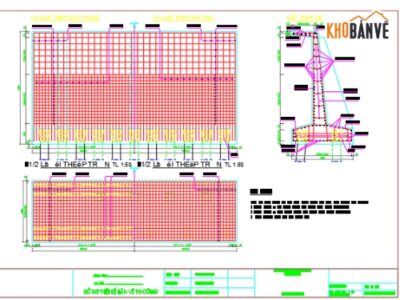 tường chắn,tường chắn file cad,tường chắn hẫng