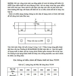 Ứng dụng etabs trong thiết kế vách cứng nhà cao tầng