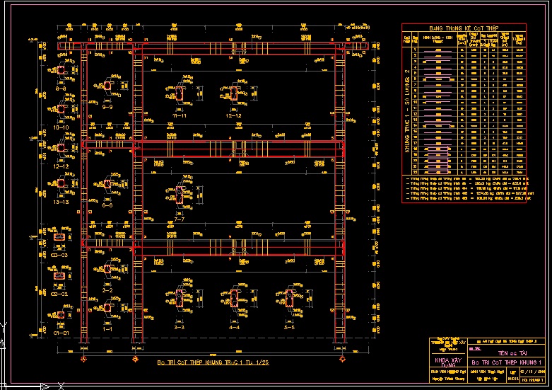 Đồ án bê tông 2 FULL  Bản vẽ + thuyết minh + Bảng tính chi tiết