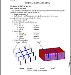 Tính toán kết cấu bể chứa