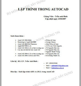 Lập trình trong Autocad