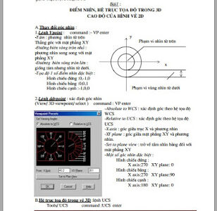 Giáo trinh AutoCad 3D - Full