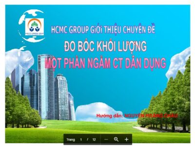 Hướng dẫn đo bóc khối lượng phần ngầm