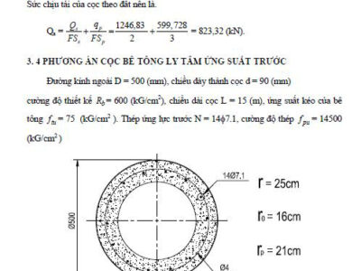 Đề tài nghiên cứu khoa học tính toán và thi công bê tông ly tâm ứng lực trước