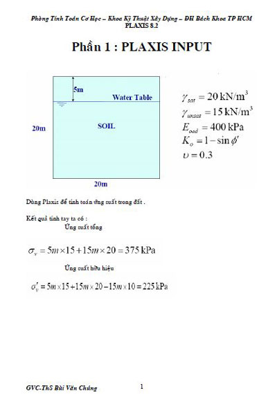 Sử dụng phần mềm PLAXIS