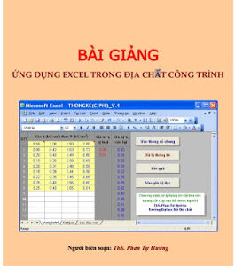 Ứng excel trong địa chất công trình