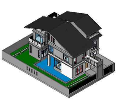 Tổng hợp các mẫu công trình trên phần mềm revit – MẪU 3