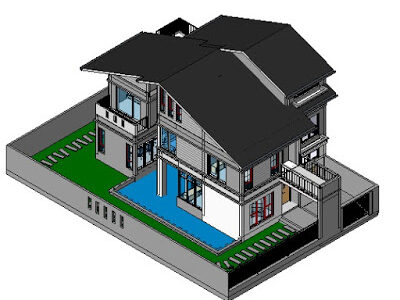 Tổng hợp các mẫu công trình trên phần mềm revit – MẪU 3