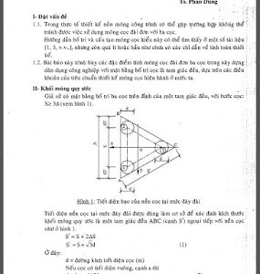 Cách tính toán móng đài đơn 3 cọc