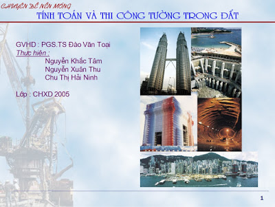 Tính toán và thi công tường trong đất