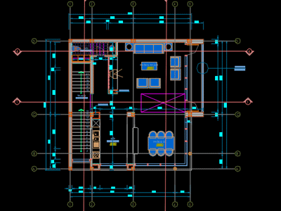 Bản vẽ nhà phố 4 tầng 9x10