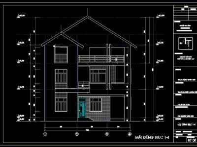 Nhà chữ L kích thước 11,4X9,1m