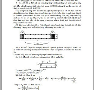Tính cốt thép cho vách cứng