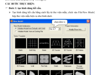 Hướng dẫn các bài tập mẫu Sap2000