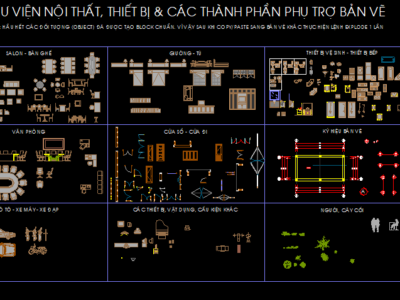 Thư viện cad nội thất thiết bị