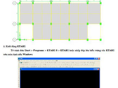 Bài tập cơ bản và nâng cao về Etabs cùng hướng dẫn chi tiết cách làm