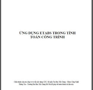 Ứng dụng etabs trong tính toán công trình