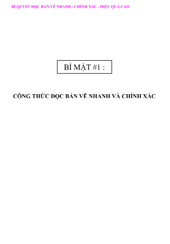 Công thức đọc bản vẽ nhanh và chính xác