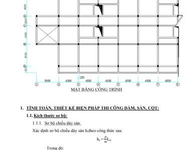 Thuyết minh đồ án kỹ thuật thi công