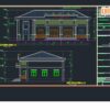 thiết kế nhà văn hóa,cad nhà văn hóa,công trình xã hội,nhà văn hóa 2 tầng