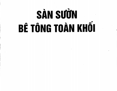 Sách Đồ án BTCT1 (Sàn sườn BTCT toàn khối) - Thầy Nguyễn Đình Cống